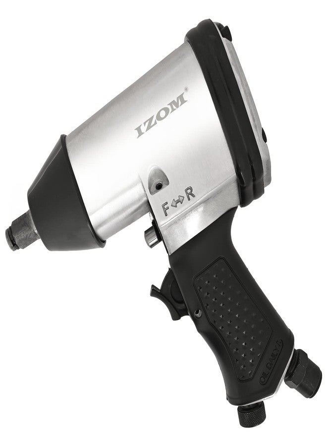 IZOM IZ-5040B 1/2" Impact Wrench, Torque 340 Nm Air Powered 7000Fixed Square RPM Rocking Dog 90 PSI with Front Exhaust for Tire Changing & Workshop Applications - Image 1